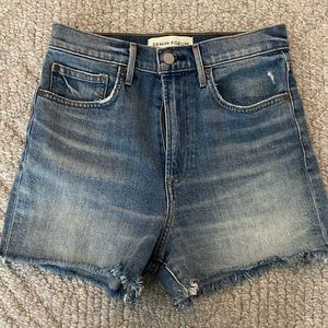 Denim forum high waisted jean shorts size 27